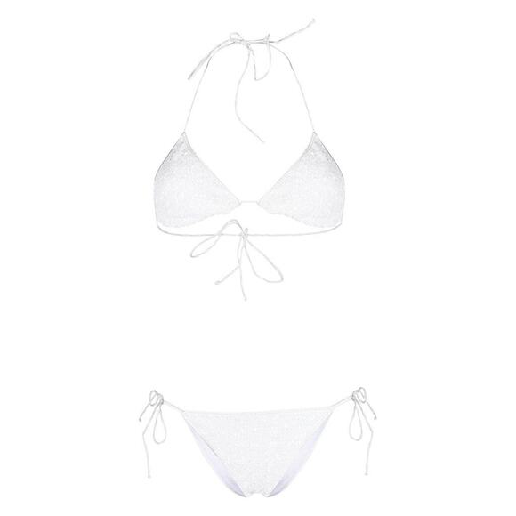 ADRIANA DEGREAS Sequin Sequin Triangle Bikini Set - Picture 3 of 7